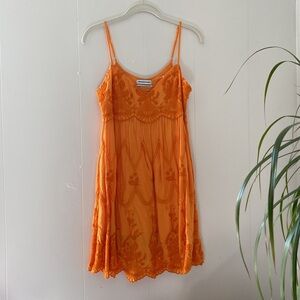 Urban Outfitters Embroidered Babydoll dress